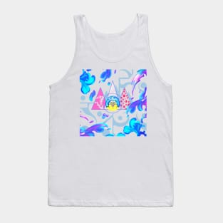 Dope fat boy cartoon illustration Tank Top